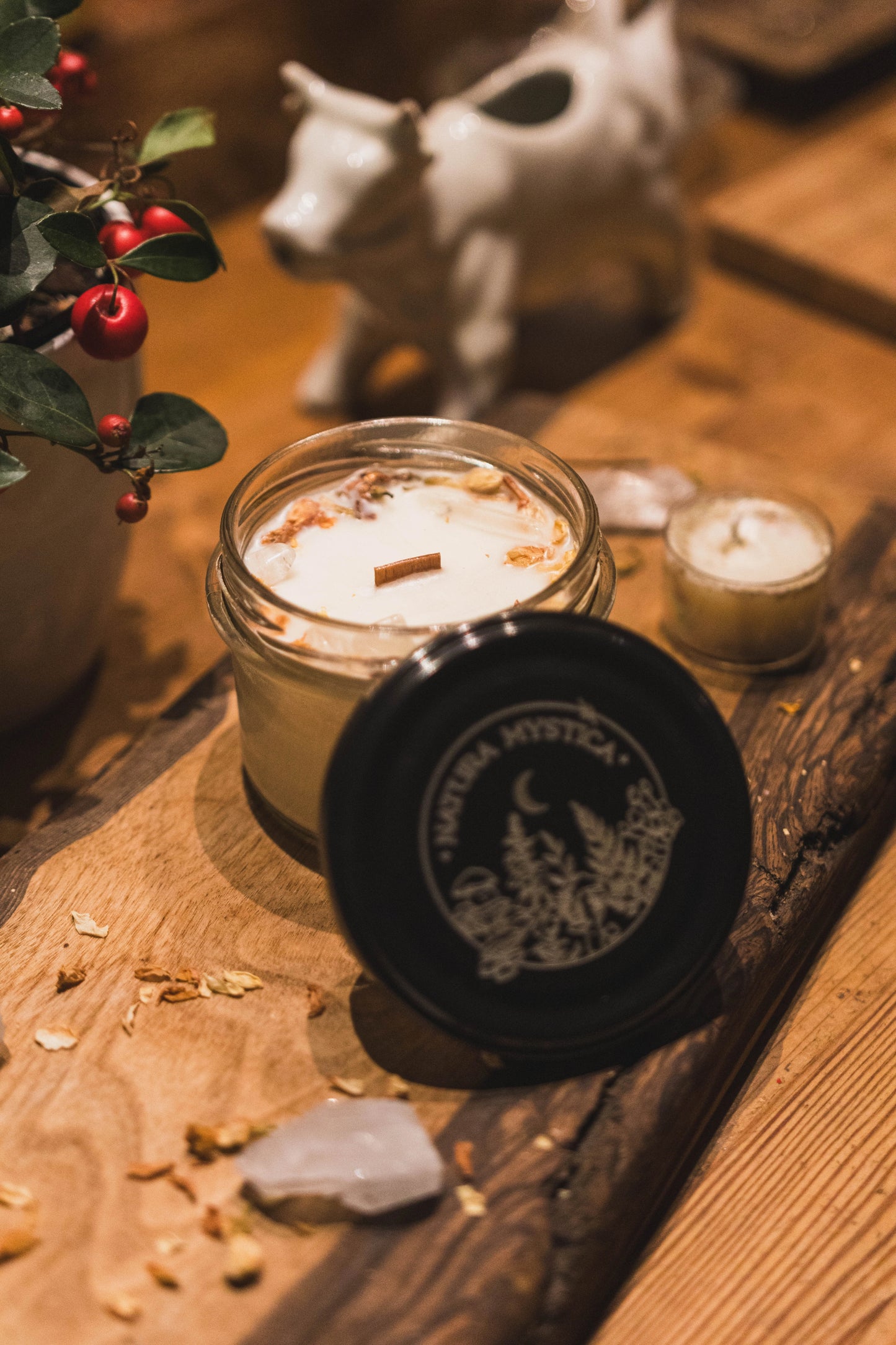 Svíčka ve skle Imbolc - Vanilka, Jasmín, Orchidej