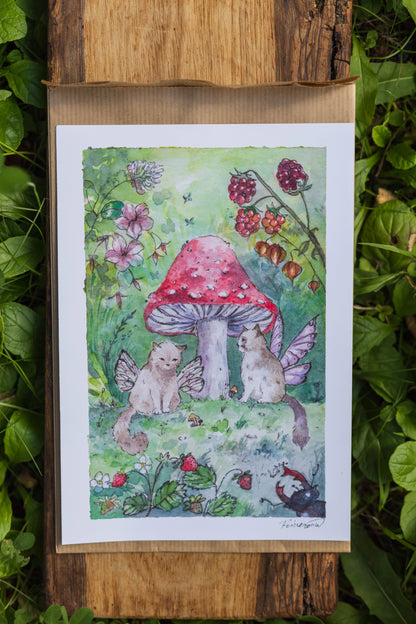 Print A5 Kočičí Víly